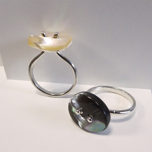 Shell button Ring